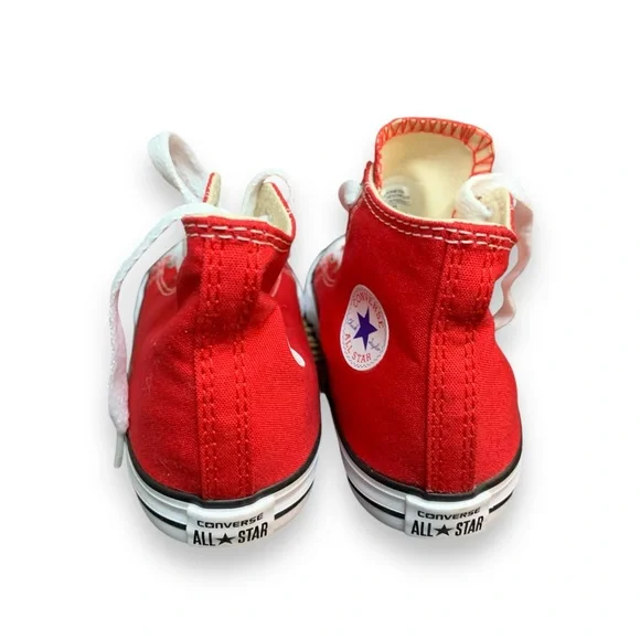 Converse size 10 INFT C/T ALLSTAR HI
RED Kids Red High-Top Sneakers - Picture 5 of 9